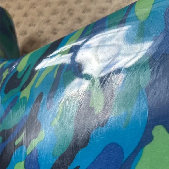 Lauren Ralph Lauren Rossalyn Blue/Green PVC Rainboits sz 9 - Picture 13 of 13